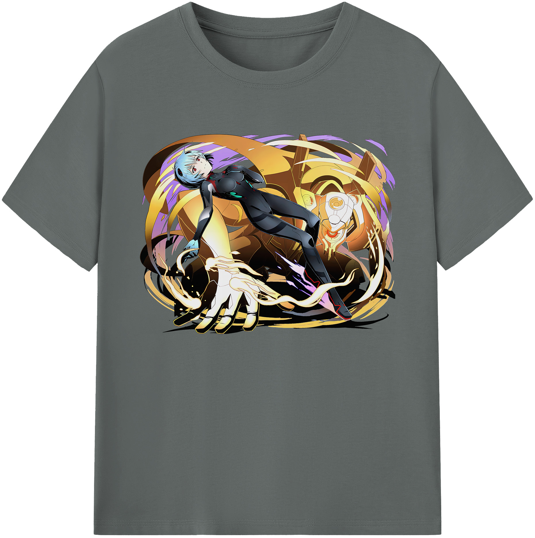 （画像用） EVA 新世紀エヴァンゲリオン 綿100％ メンズ半袖Tシャツ｜肌触りやわらか＆通気性